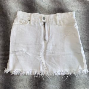 Sanctuary White Denim Skirt